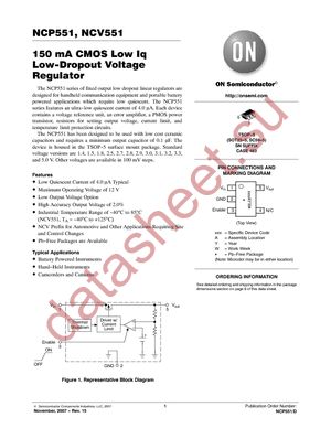 NCP551SN15T1G datasheet  